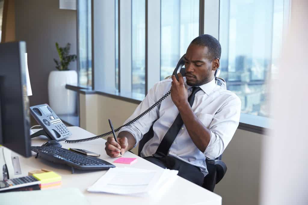 make a sales follow up call